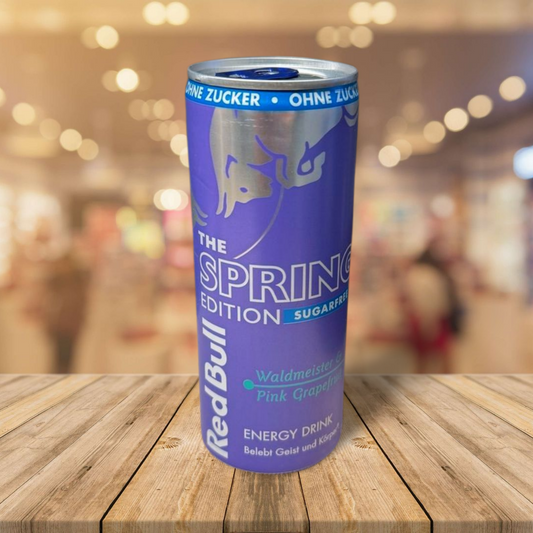 Red Bull Spring Edition Waldmeister & Pink Gapefruit Zuckerfrei 250ml.