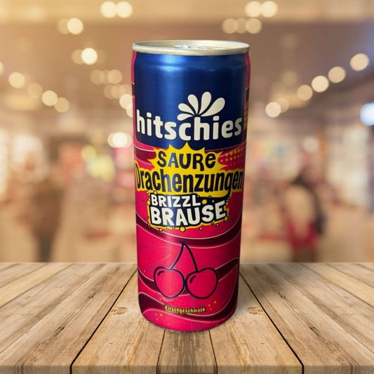 Hitschies Saure Drachenzungen Brizzl Brause 250ml.