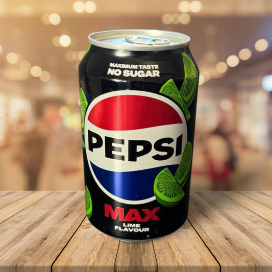 Pepsi  Max Lime Flavor  Zero Sugar 330ml.