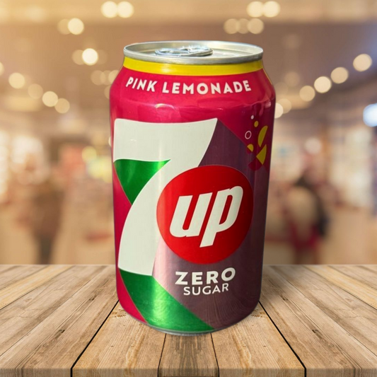 7 UP Pink Lemonade Zero Sugar 330ml.